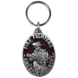 Fire Fighters America's Hero's Metal Key Chain with Enameled Details